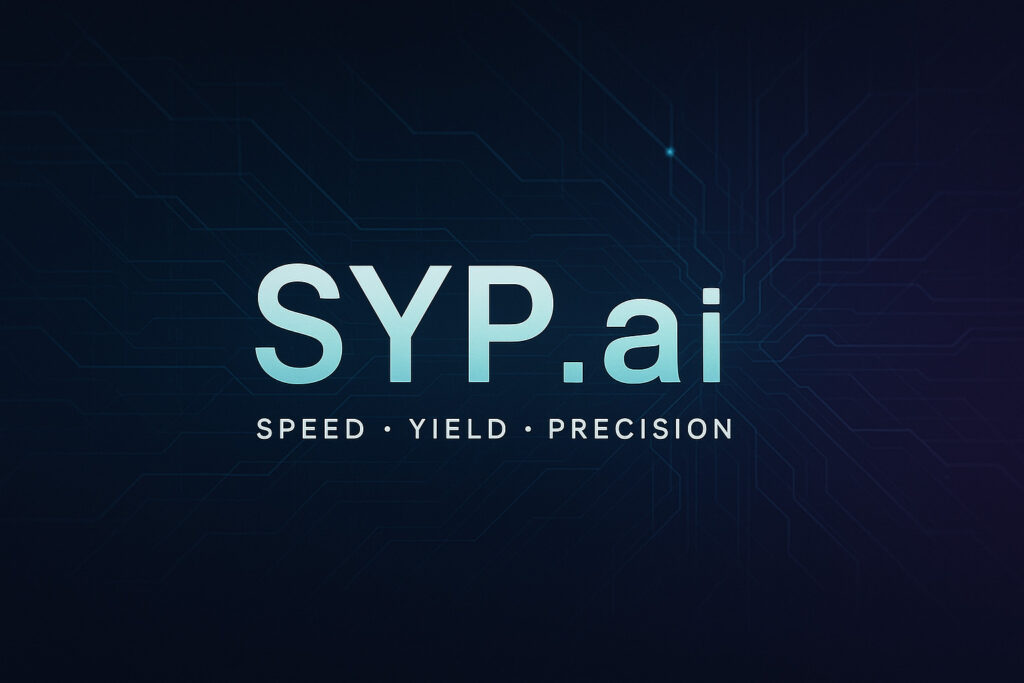 SYP.ai Speed Yield Precision